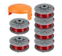 luolety Bobine de fil pour débroussailleuse Gardena 5364-20, 1,6 mm x 6,1 m pour débroussailleuse Gardena Turbo SmallCut 2401 avec cache-bobine pour 05328-20 (6 bobines + 1 capuchon)