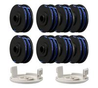 luolety Bobine de Fil pour Ryobi RAC123 5132002670 débroussailleuse, 1,6 mm x 8,3 m Bobine de Fil de Rechange pour RLT4027 RLT4125, RLT5027, RLT6030, RLT5127, RLT6130 (8 bobines + 2 Couvercle)