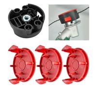 luolety Fil de coupe Bosch F016800431 pour débroussailleuse AFS 23 à 37, avec couvercle de bobine F016F04841, base F016F04839, 37 cm × 3,5 mm (3 couvercles et 1 base)