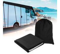 luolety Housse de protection de toit imperméable 210D pour caravane, camping-car, protection contre les intempéries, le soleil, la pluie, la poussière, les UV (M)