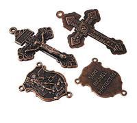 Luomu 3 ensembles de Saint Michel et crucifix Pardon pour DIY Chapelet (anti-cuivre)