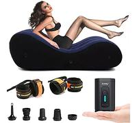 LUOOV Fauteuil Gonflable avec Mini Pompe à air alimentée par USB, canapé Gonflable en Forme de S, Chaise Longue Multifonction pour intérieur, Salon, Chambre à Coucher