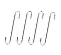 LuoQiuFa Crochets extra larges en forme de S de 20,3 cm, crochets longs et robustes pour accrocher des plantes - Pour ustensiles de cuisine, pergola, placard, panier de fleurs, jardin, utilisation intérieure et extérieure (lot de 4)