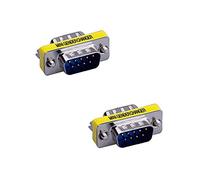 LuoQiuFa Lot de 2 câbles série Rs232 9 broches DB9 mâle vers mâle