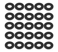 LuoQiuFa Lot de 25 rondelles plates en caoutchouc M8 18 mm OD 8 mm ID 1,5 mm d'épaisseur pour tuyau d'arrosage de robinet.