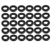 LuoQiuFa Lot de 30 rondelles plates en caoutchouc M10 19 mm OD 10 mm ID 3 mm d'épaisseur pour tuyau d'arrosage de robinet.