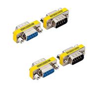 LuoQiuFa Lot de 4 câbles série Rs232 9 broches DB9 femelle vers femelle/mâle vers mâle