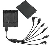 LUORNG Boîte d'alimentation externe universelle sécurisée d'urgence 6 connecteurs universels avec 4 piles 6 V Antivol Serrure de porte Boîte d'alimentation externe utilisée pour serrure d'armoire