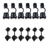 LUORNG Lot de 12 boucles de protection de câble électrique rondes en nylon noir (6 pièces 6N-4 et 6 pièces 4N-4)