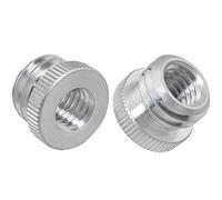 LUORNG Lot de 2 adaptateurs à vis filetées femelle de 3/8" vers 5/8" mâle pour support de microphone, trépied et adaptateur de niveau laser