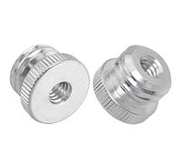 LUORNG Lot de 2 adaptateurs filetés femelles de 6,35 mm vers mâle de 15,9 mm pour support de microphone, trépied, adaptateur de niveau laser Bosch