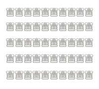 LUORNG Lot de 50 fermoirs pour soutien-gorge d'allaitement Blanc 1,27 cm