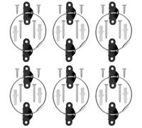 LUORNG Lot de 6 sangles anti-basculement pour meubles - Sangles de sécurité anti-tremblement de terre pour commodes, kit d'ancrage mural - Sangles de sécurité pour meubles - Sangles de montage mural