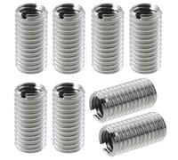 LUORNG Lot de 8 écrous réducteurs de filetage M10 x 1,5 mâle vers M8 x 1,25 femelle - Réducteur de vis en acier inoxydable pour plastique, alliage d'aluminium, cuivre
