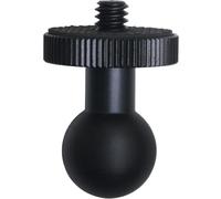 LUORNG Tête sphérique vers vis 1/4 17 mm en alliage d'aluminium pour moto, téléphone portable, support de navigation, adaptateur pour appareil photo de sport, enregistreur de tablette, enregistreur,