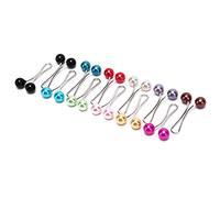 luosh 12 pièces/Paquet Pinces de châle de Chandail, Broches de Broche, Foulards de Femmes Musulmanes Hijab en Acier Inoxydable U Clips Imitation colorée