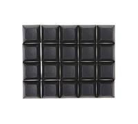 luosh PBT Keycaps DSA 1u Keycaps imprimés en Blanc pour Le Clavier mécanique de Jeu