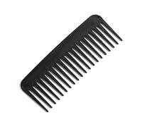 Luosha PUCY Peigne à cheveux Dents larges, plastique, poche, pansement fin, résistant à la chaleur (Noir)