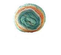 LuoShaiu 100 g de fil teint segmenté arc-en-ciel, 5 brins de laine tricotés à la main for bébé, pull, chapeau, écharpe, coussin de canapé, fil à gâteau Laine à Tricoter(A37)
