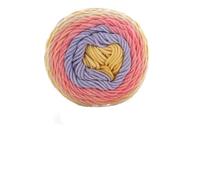 LuoShaiu 100 g de fil teint segmenté arc-en-ciel, 5 brins de laine tricotés à la main for bébé, pull, chapeau, écharpe, coussin de canapé, fil à gâteau Laine à Tricoter(A30)