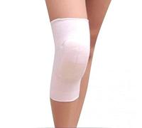 LuoShaiu GenouillèRe Genouillères de danse à haute élasticité, housse de protection antichoc en mousse for adultes et enfants Attelle Genou(White,M)