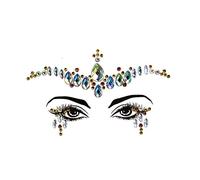 luoshaPUCY Autocollant de visage, Autocollant Visage de Gemmes de Visage Femmes Tatouage Temporaire Strass Visage pour Maquillage Festival Accessoire Tatouages Temporaires Auto-adhésif (Pattern 78)