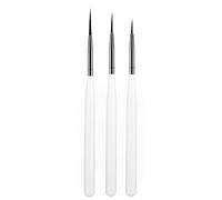 luoshaPUCY Pinceaux en Détail à Ongles, 3 Pièces Pinceau Nail Art Ongles Pinceau Liner de détail pour Ongle Gel pour dessiner des lignes DIY la Conception