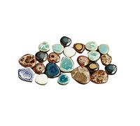 LUOSHUAI Tesselles mosaique CERAMIQUES CERAMIQUES 100G MOTILLE Mosaic Pierres de mosaïque en Forme irrégulière en Forme de mosaïque DIY Fragments de Pierre mélangés Mosaique Verre (Color : 1)