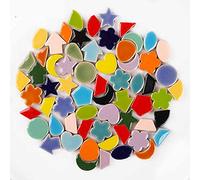 LUOSHUAI Tesselles mosaique Épaisseur de mosaïque en Porcelaine étoile/Coeur/Rond/Forme de mosaïque en Forme de Fleur Mosaique Verre