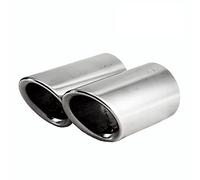 LUOSHUO Embout Echappement Chrome Placage Acier inoxydable Tuyaux de silencieux d'échappement voiture Couvre Couvertures Fit User for Audi A1 A3 A4 TT 2009-2015 Silver