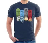 LUOTANGWI Studio Ghibli Elemental Cute Charms Men's T-Shirt T-Shirts à Manches Courtes(XX-Large)