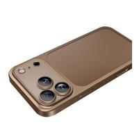 LUOTANL Mat Coque pour iPhone 17 Pro Max/17 Pro/Air/17, Mince PC Transparente Étui Protection d'objectif Tout Compris Durable Anti-Jaunissement Housse,d'or,17 Pro Max