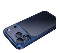 LUOTANL Mat Coque pour iPhone 17 Pro Max/17 Pro/Air/17, Mince PC Transparente Étui Protection d'objectif Tout Compris Durable Anti-Jaunissement Housse,Bleu,17 Pro