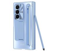 LUOTANL Support Coque pour Samsung Galaxy Z Trifold, Protection Complète Écran, Objectif Placage Et Protection Charnière Housse Porte-Stylo Intégré,Bleu,Z Trifold