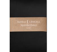 Luowei Drap-housse en bambou 120 x 200 cm, surmatelas à sommier tapissier, noir, rafraîchissant, douillet, doux comme un nuage, avec bande élastique, pour matelas de 30 cm de haut