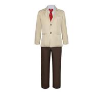 Luoweiming Anime Cos Yagami Costume léger pour costumade - Uniforme scolaire d'Halloween (jaune, taille XXXL)