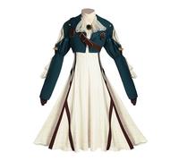 Luoweiming Anime Violet Evergarden Costume de costumade pour femmes - Robe française jaune - Tenue d'Halloween (jaune, taille XS)