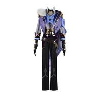 Luoweiming Genshin Impact Kaeya Costume de cosplay Anime - Vêtements pour Halloween, carnaval, fête (noir, taille XL)