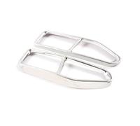 LUOWEINA 2 pièces/1 paire couvercles tuyau queue silencieux d'échappement en acier, Convient for, série 7 G11 G12 2019-2020 Cache décoratif pour pot d'échappement de véhicule(Silver)