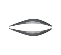LUOWEINA Autocollant de garniture de phare avant, 2 pièces, couvercle de lampe à paupières et sourcils Convient for Infiniti, Q50 2014 - 2023 Paupières de phares de voiture(Carbon Fiber Look)
