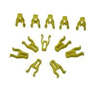 LUOWEINA Clips lecteur CD tableau bord voiture 50 pièces Clip garniture porte fixation automatique/BYD Hyundai KIA Geely HE08 Clip de garniture d'aile de roue