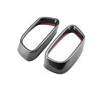 LUOWEINA Couvercle Sortie Tuyau d'échappement Silencieux, Convient for, X5 F15 X6 F16 2015-2018 Cache décoratif pour pot d'échappement de véhicule(Carbon Fiber)