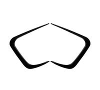 LUOWEINA Décoration garniture séparateur de becquet voiture, Convient for, série 3 G20 G21 LCI M Sport 2023 Garnitures de spoiler de pare-chocs avant pour voi(Glossy Black)