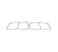 LUOWEINA Garniture couvercle sortie tuyau silencieux queue 2 pièces, Convient for Cadillac, XT5 2016-2020 Cache décoratif pour pot d'échappement de véhicule