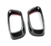 LUOWEINA Garniture couvercle sortie tuyau silencieux queue, Convient for, X5 F15 X6 F16 2015-2018 M Sports Cache décoratif pour pot d'échappement de véhicule(Carcon Fiber)