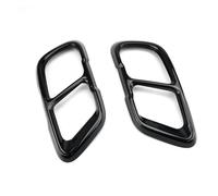 LUOWEINA Garniture couvercle sortie tuyau silencieux queue, Convient for, X5 G05 X7 G07 2019 Cache décoratif pour pot d'échappement de véhicule(Black)