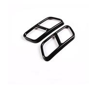LUOWEINA Garniture couvercle tuyau d'échappement arrière voiture, Convient for, classe SR W222 coupé W251 10-17 GL X166 13-15 Cache décoratif pour pot d'échappement de véhicule(Black2010-2017)