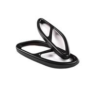 LUOWEINA Garniture couvercle tuyau d'échappement gorge queue silencieux 2 pièces, Convient for, CLA W117 2017-2018 Cache décoratif pour pot d'échappement de véhicule(Black)