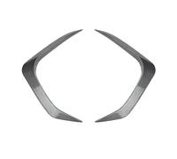 LUOWEINA Garniture de becquet d'évent latéral pare-chocs avant, Convient for, X1 U11 U12 M Sport 2023-2024 Garnitures de spoiler de pare-chocs avant pour voi(Carbon Fiber Look)