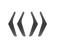 LUOWEINA Garniture panneau couverture d'accoudoir poignée porte, Convient for Volkswagen/VW/Golf, 6 GTI MK6 2009-2014 Garniture de poignée de porte intérieure latérale(1Set black)